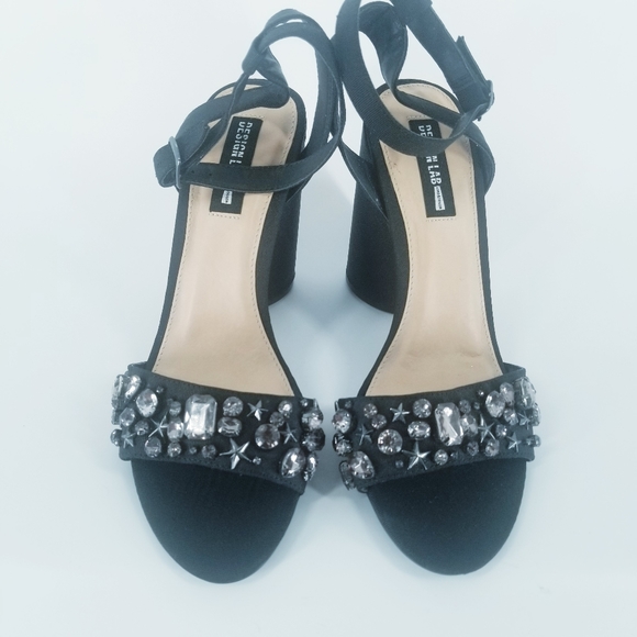 Design Lab by Lord&Taylor rhinestone sandals sz 10 - Picture 4 of 8